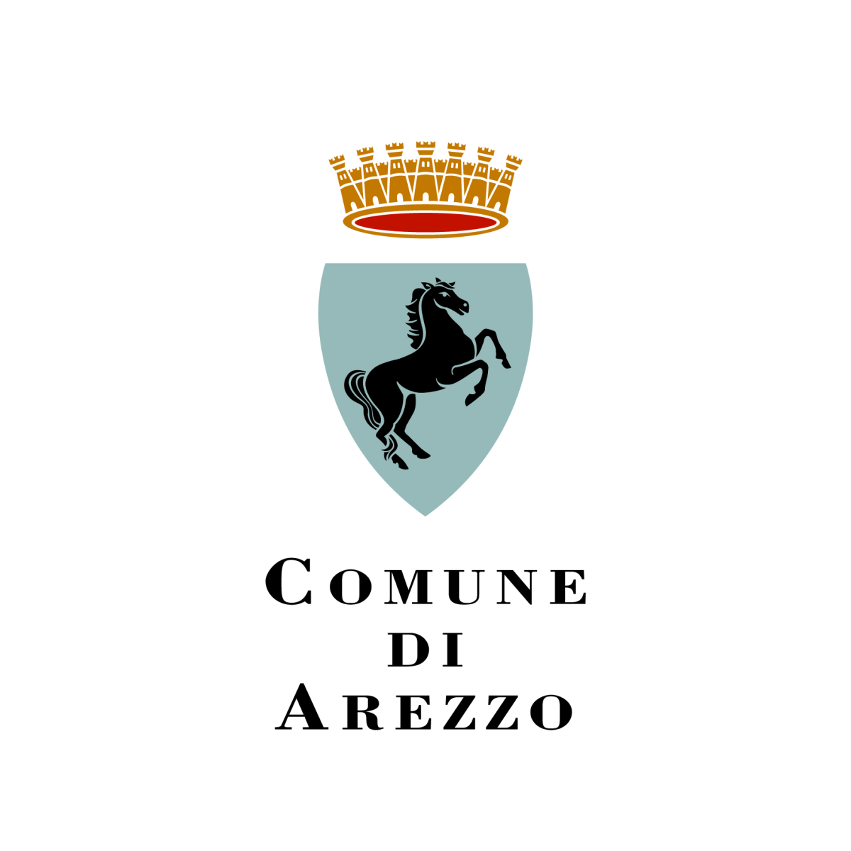 Arezzo stemma quadricromia quadrato